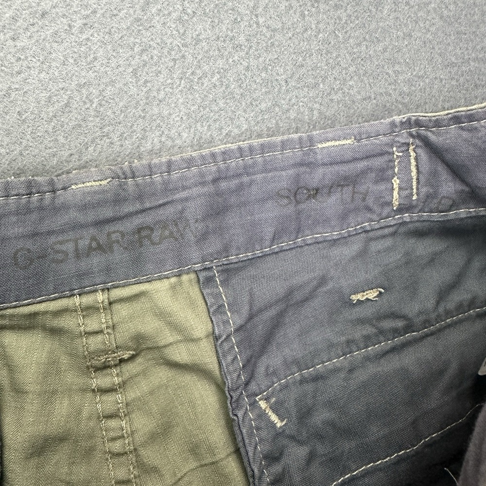 Vintage G-Star Raw Original Battle 1/2 Cargo Shorts Men's Size S **altered - Picture 5 of 13